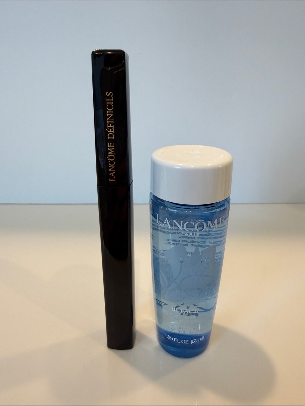 NEW Lancome 2-Pc Definicils Mascara ( FULL Size) and Bi-Facil Makeup Remover Set